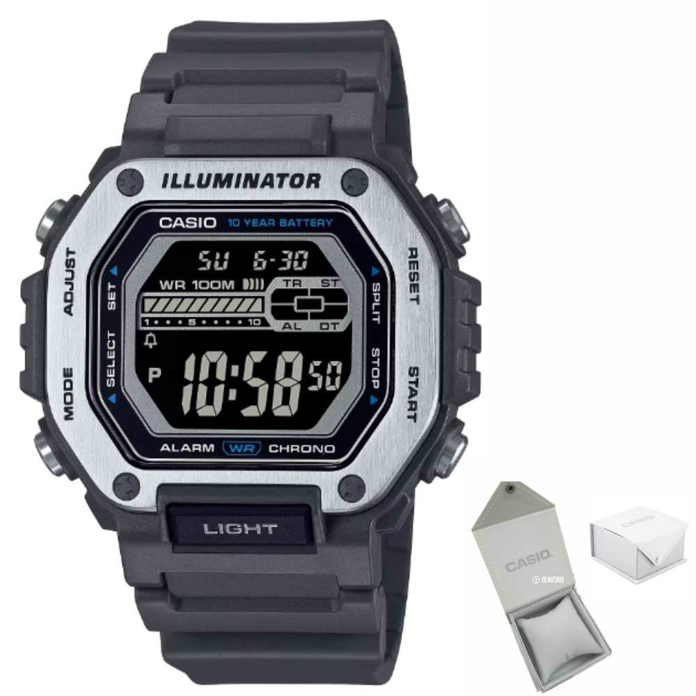 Casio MWD-110H-8BV Men's Alarm battery 10 years Digital Resin
