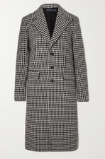 Polo Ralph Lauren Houndstooth Wool Blend Coat Sz Us0 Uk4 It36 Rrp £750 Bnwt New