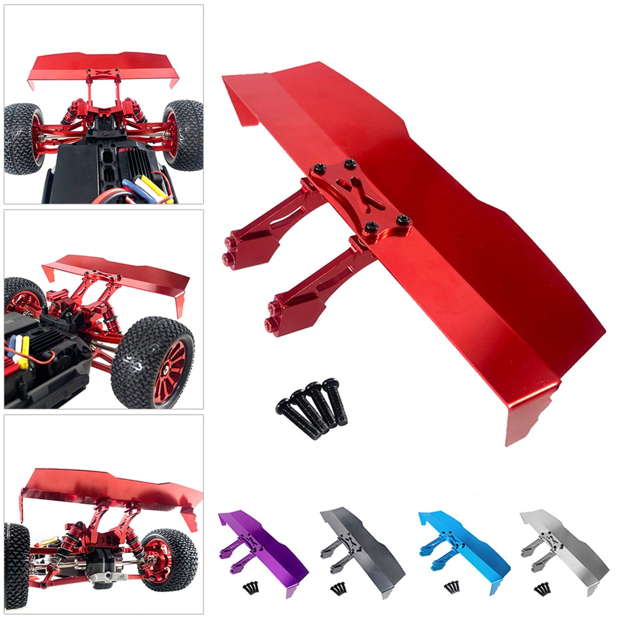 RC Car Parts Metal Tail Wing For MJX Hyper Go 16207 H16PL RC Car Parts Metal Tail Wing For MJX Hyper Go 16207 H16PL