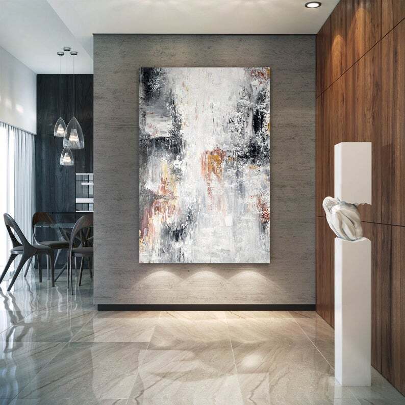 Original Abstract Canvas Art Large Abstract Canvas Art Oil Abstract Canvas