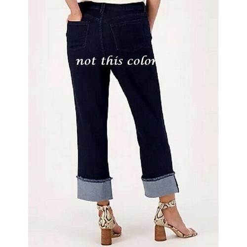 Susan Graver normale Stretch Denim Freundin Jeans mit Manschette Plus 20 (4411) - Bild 2 von 7