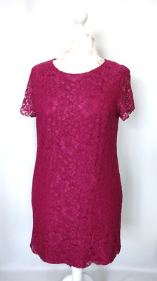 Belle robe soirée Cocktail dentelle violette acheter KIABI Taille XL FR46 US14 UK18 EU44