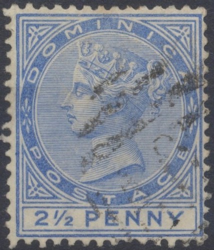 Estampillas de Dominica: 1877,1883,1886 SG7a (incl. Malformado CE), 14,15,23 CV usado £162; - Imagen 9 de 10