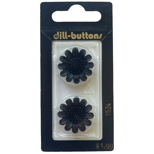 GANSSIA 30pcs Flower Buttons For Sewing - 11.5mm (15/32") Translucent Black, For Crafts & Clothing - View #13