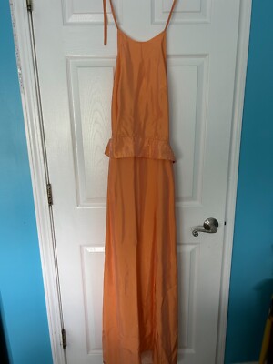 prom dress light orange