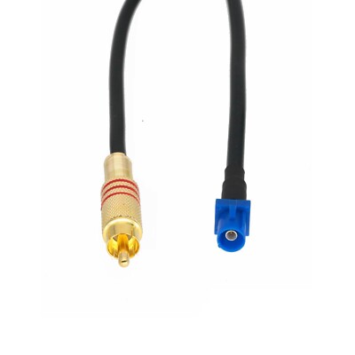 GSM GPS Navigation Fakra C 5005 Blue Male to TV RCA Phono Male RG58 Cable 1~16FT