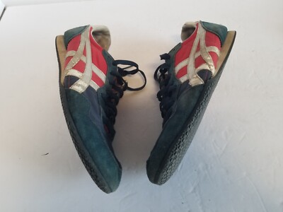 Asics Tiger Onitsuka Serrano D109K Red Blue Mens Size 10