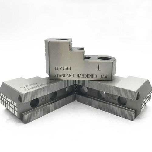 Mandrino per Tornio Dentellato 6" Acciaio Ganasce Rigide Set 3 Pezzi Accessori Tornio CNC con Hol - Foto 7 di 8