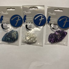 Fender 351 Premium Celluloid Guitar Picks - MEDIUM Mixed colors - Three 12-Packs