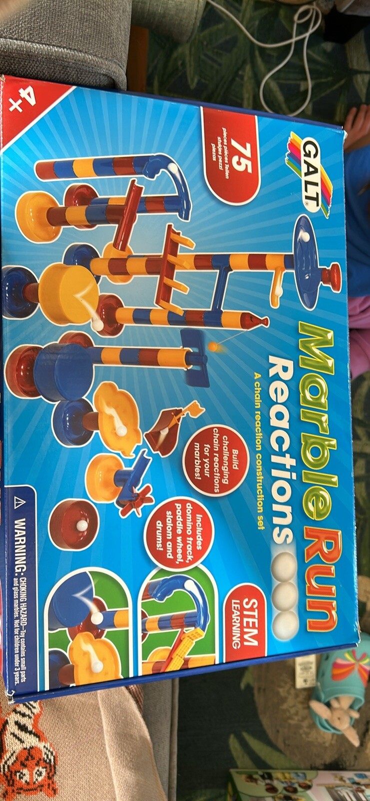 Galt Toys, Marble Run Reactions, Chain Reaction Toy, Ages 4 Years Plus