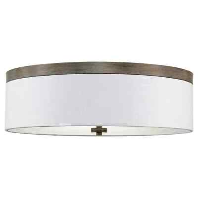 Kira Home Walker 20'' Large Mid-Century Modern 3-Light Flush Mount Ceiling Light,