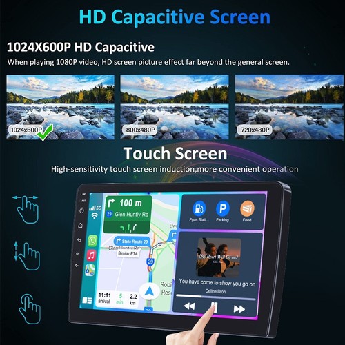 IPS Screen Car Stereo Apple Carplay GPS FM Car Radio For Jeep Wrangler 2007-2018 - Picture 10 of 17