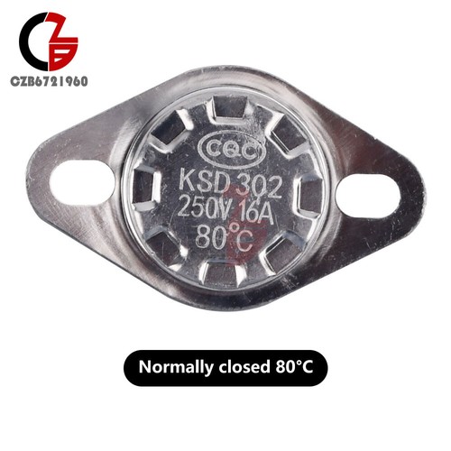 Ceramics Thermostat KSD302 16A 250V NC/NO Temperature control Switch 50°/80/100° - Picture 15 of 28