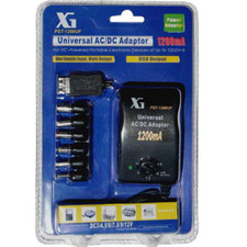 1200mA Universal AC/DC Multi-Voltage Output Adapter with USB