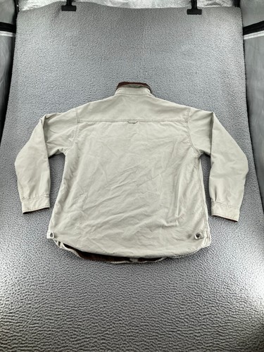 Columbia Shacket Mens XL Gray Fleece Lined Outdoors Collared Button Front 90s - Picture 14 of 21