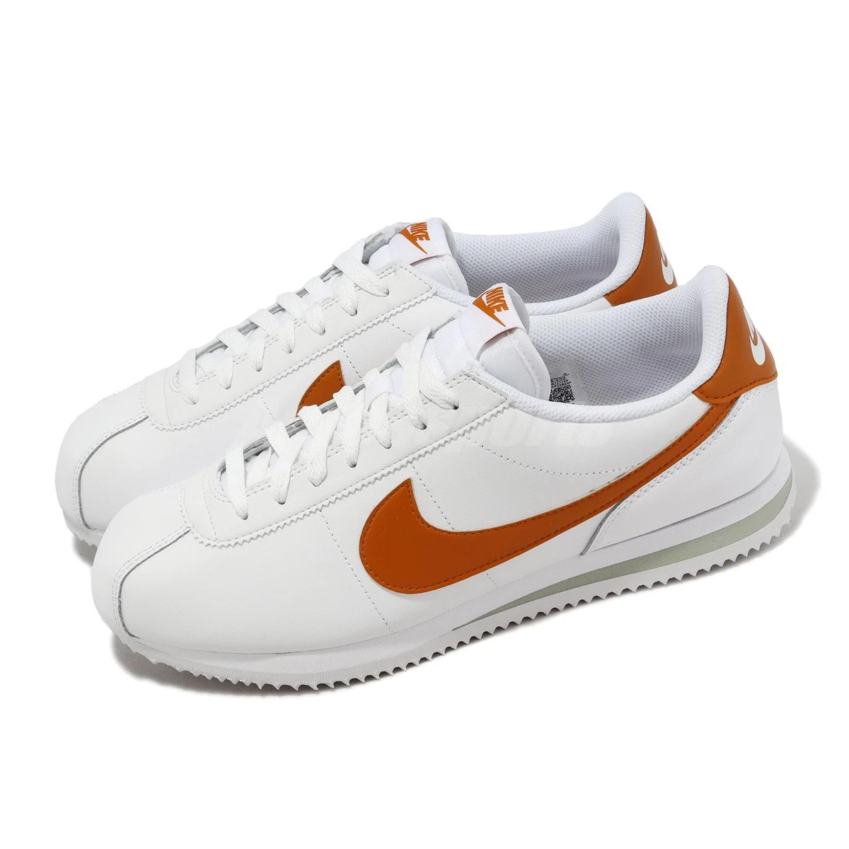 Nike Cortez White Campfire Orange