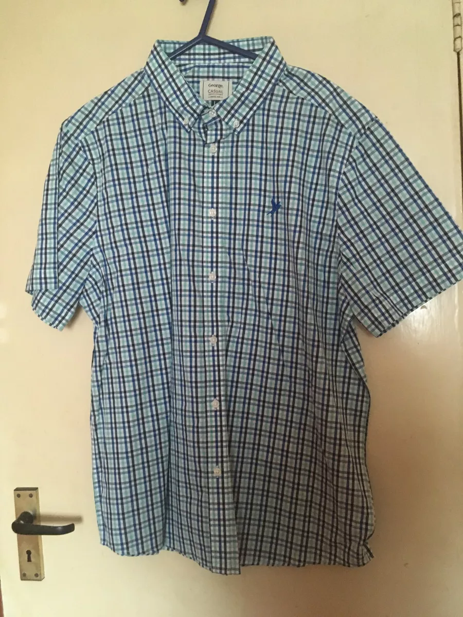 Asda mens white short shop sleeve shirts