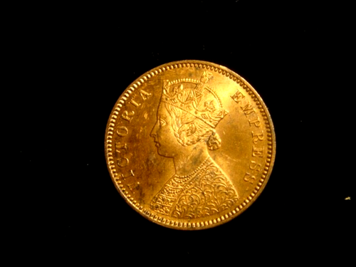 INDIA, British. VICTORIA, Empress. 1/4 ANNA 1880. More reddish than picture. - Picture 2 of 2