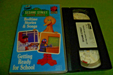 MY SESAME STREET BEDTIME STORIES & SONGS GETTING READY FOR SCHOOL VHS 