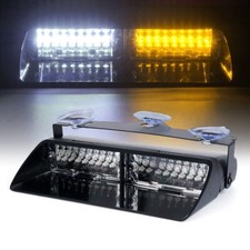 Windshield Strobe Lights Emergency Warning Hazard Led Strobe Light Amberwhite