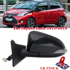 Left Primed Black Door Wing Mirror Electric 5 Pin For Toyota Yaris 2011-2019 UK