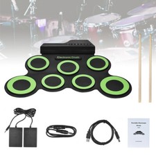 G3002 7 Key Electronic Roll Up Drum Pad Silicone Drum USB Record Stick Set kit