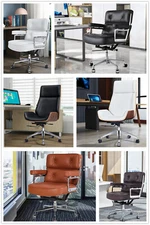 Computer Gaming Office Chair Lounge Chair and Ottoman Leather Task Desk Chairs