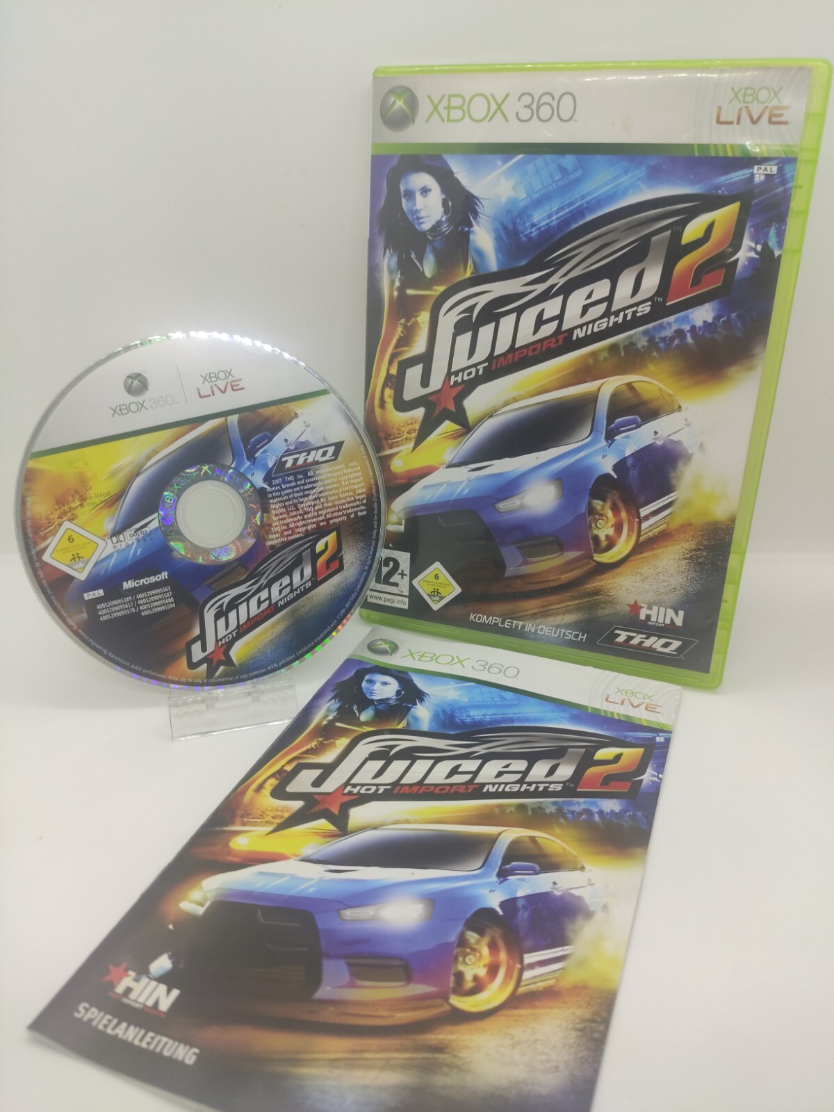 Juiced 2 – Hot Import Nights ???? Microsoft Xbox 360 ???? Anleitung ???? CD top