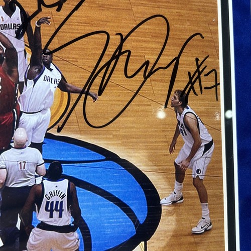 Dirk Nowitzki signiert/autogrammiert 8x10 Foto Josh Howard Desagana Diop - Bild 5 von 12