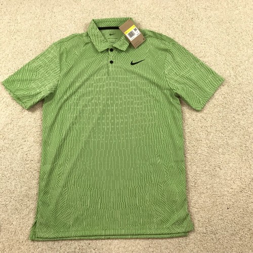 Nike Tour Dri-FIT ADV Golf Polo Mens Small FD5731 474 Geometric Green - 第 1/7 張圖片
