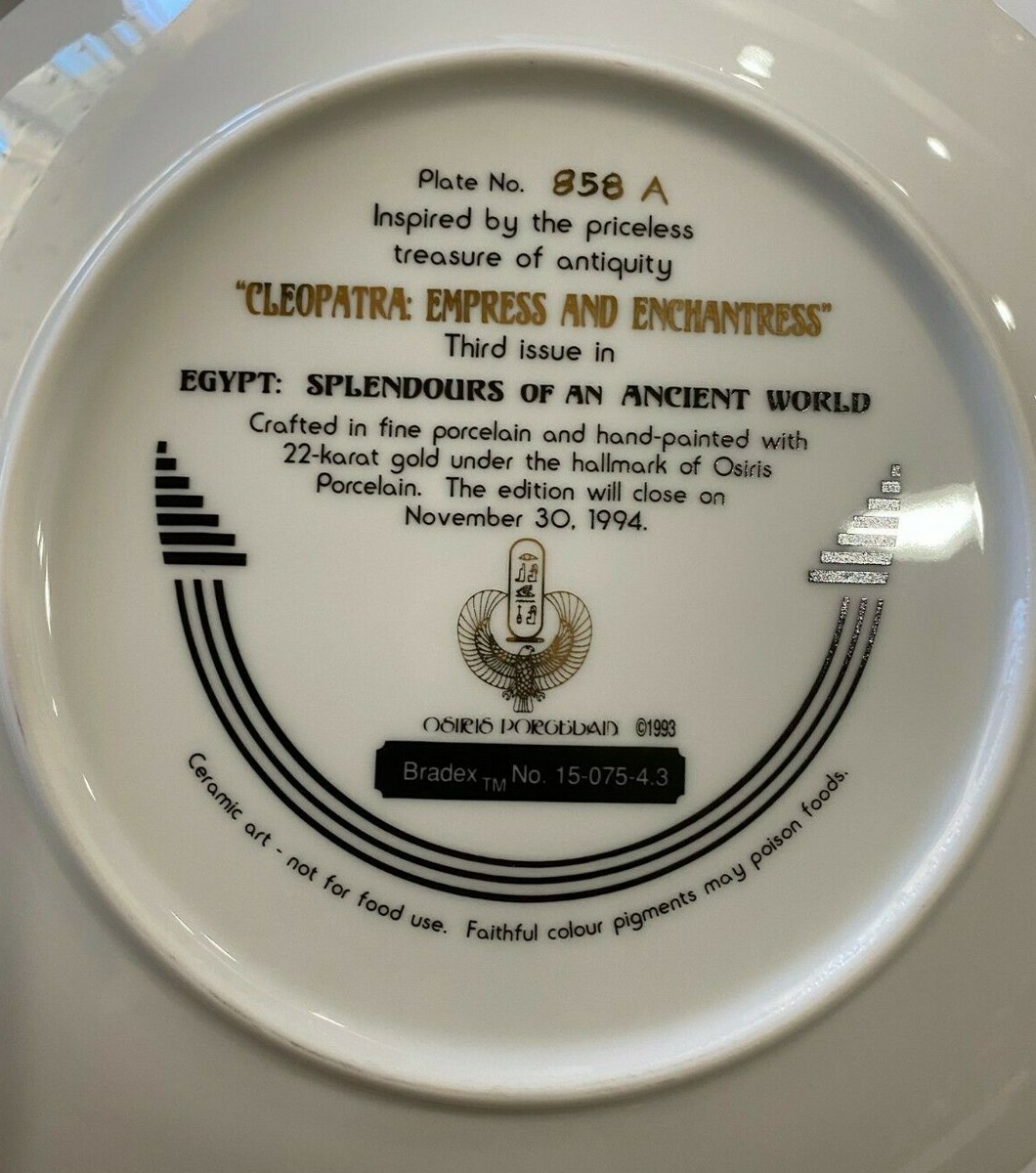 コレクション CLEOPATRA 22K Hand Paint PORCELAIN PLATE s-l1200.jpg