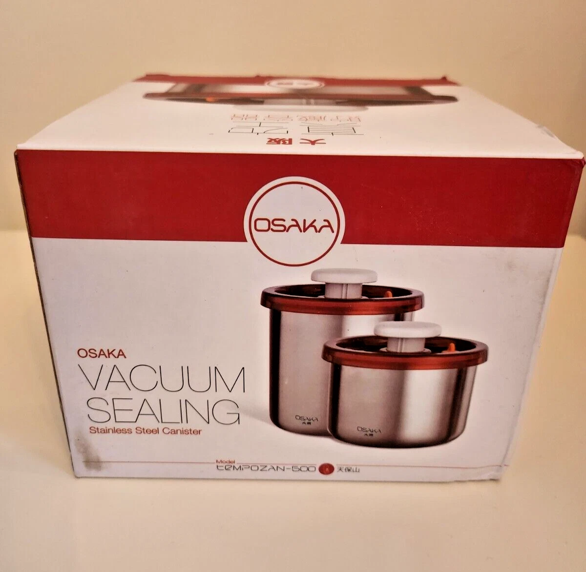 Osaka vacuum sealing container- New Free Shipping
Opens in a new window or tab