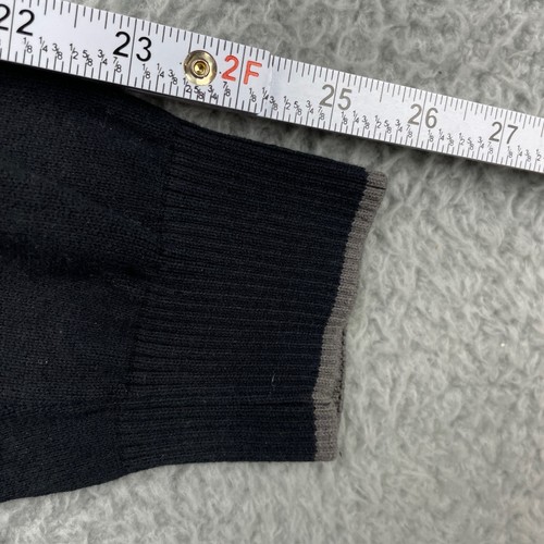 Vince Camuto Sweater Mens XLT Tall Black Pullover Crew Neck Long Sleeve Check - Picture 10 of 11