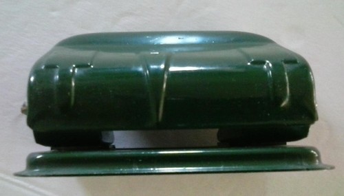 SAX #307 Two Hole Punch Made in Austria Green Metal Vintage Office - Picture 6 of 6