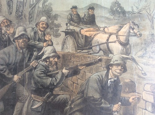 Political Cartoon Antique Original Tom Merry Lithograph Gladstonians in Ambush - Picture 5 of 5