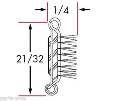 Universal Weatherstrip / 3-PC Beltline Window Sweep Molding 21/35 x 1/4 x 32