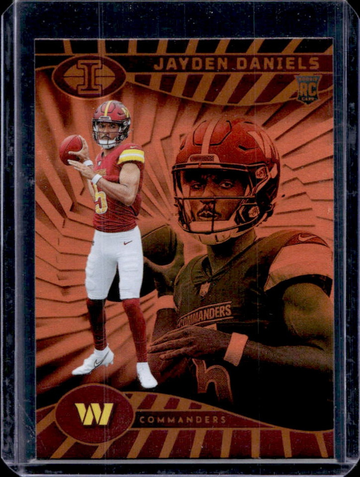 2024 Illusions Jayden Daniels RC Orange Trophy Collection #93 Commanders