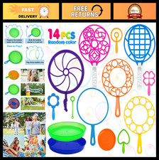Giant Bubble Wands Set - Big Bubble Maker with Tray for Kids  Adults, Outdoor F