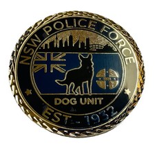 NSW Police Force Dog Unit Challenge Coin K9 Est 1932 Rare New South Wales