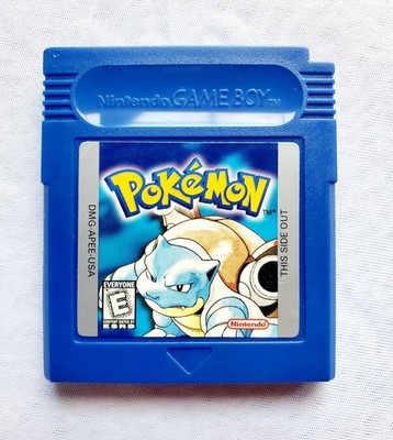 AUTHENTIC POKEMON BLUE VERSION Nintendo GameBoy 1998 1st Cartridge Only - Nice! 