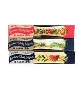 Lot Of 3 Vintage Meyercord Edging Trims Border Shelf Edging  Original Boxes 