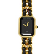 CHANEL Premiere L H0001 Black Case Size 26 x 20 mm Ladies Used Watch #9523310