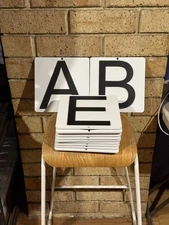 Dressage Arena Markers / Letters sets of 8 or 12- The Original and Best!