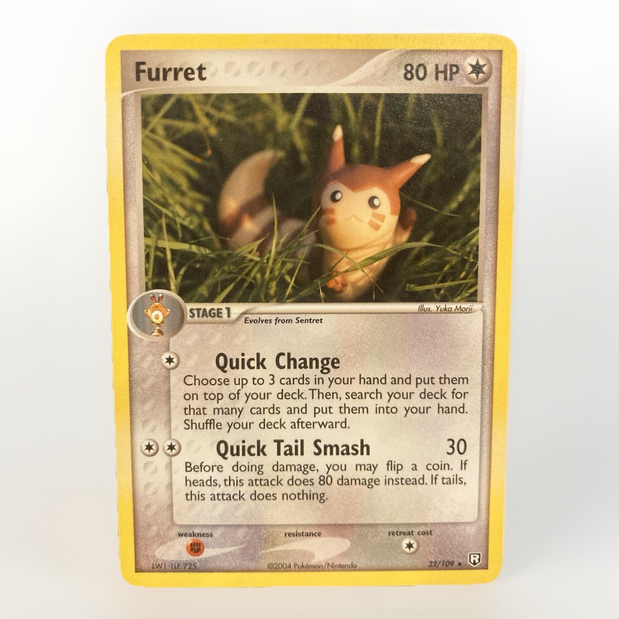 Furret 22/109 Rare Team Rocket Returns Pokémon Card NM