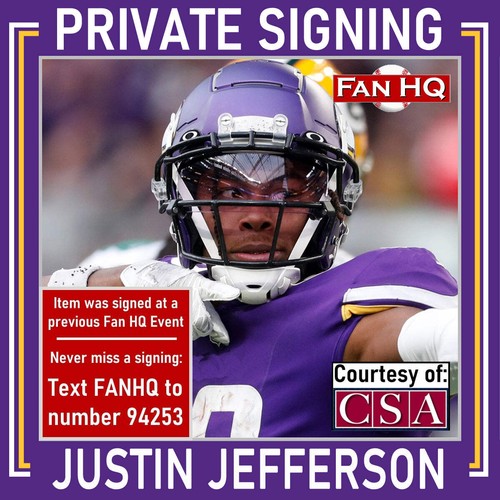 Justin Jefferson Autographed Minnesota Vikings 16x20 Photo vs. 49ers Beckett - Picture 2 of 2