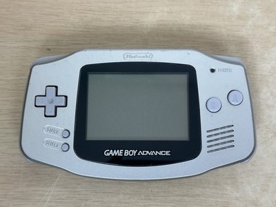 Nintendo Gameboy Advance GBA Platinum Silver Handheld Console AGB-001 - WORKS!