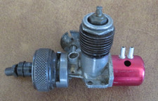 Vintage 1953 OK Cub .049 B Model Airplane Engine w/ Fuel Tank Repair or Parts