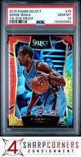 2015 PANINI SELECT TIE-DYE PRIZM #79 SERGE IBAKA #/25 POP 1 PSA 10