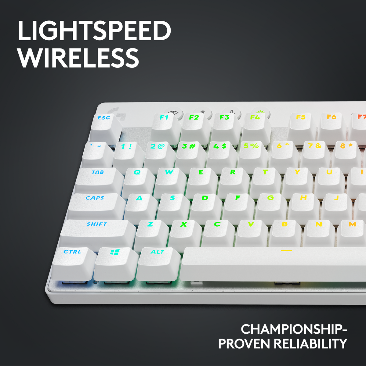 Logitech G PRO X TKL LIGHTSPEED Wireless Gaming Keyboard - White