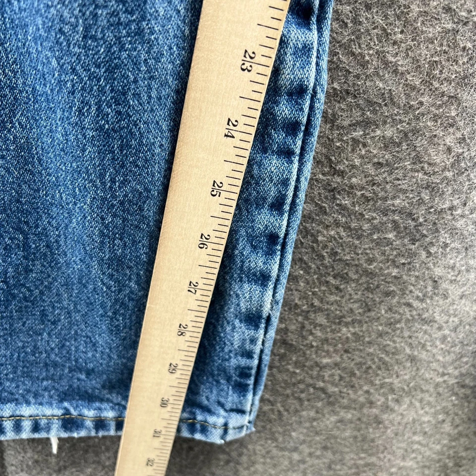 Pantalones de mezclilla Wrangler para hombre 33x32 azul corte vaquero 936 ajustados tela EE. UU. vintage ligeros Foto 4 de 4